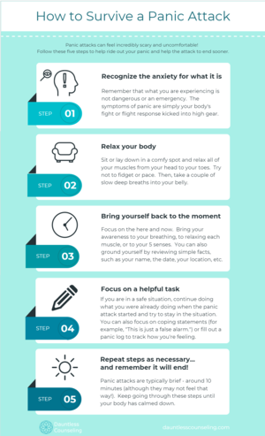 How to Survive a Panic Attack Infographic